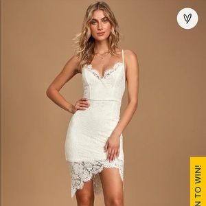 White lace dress